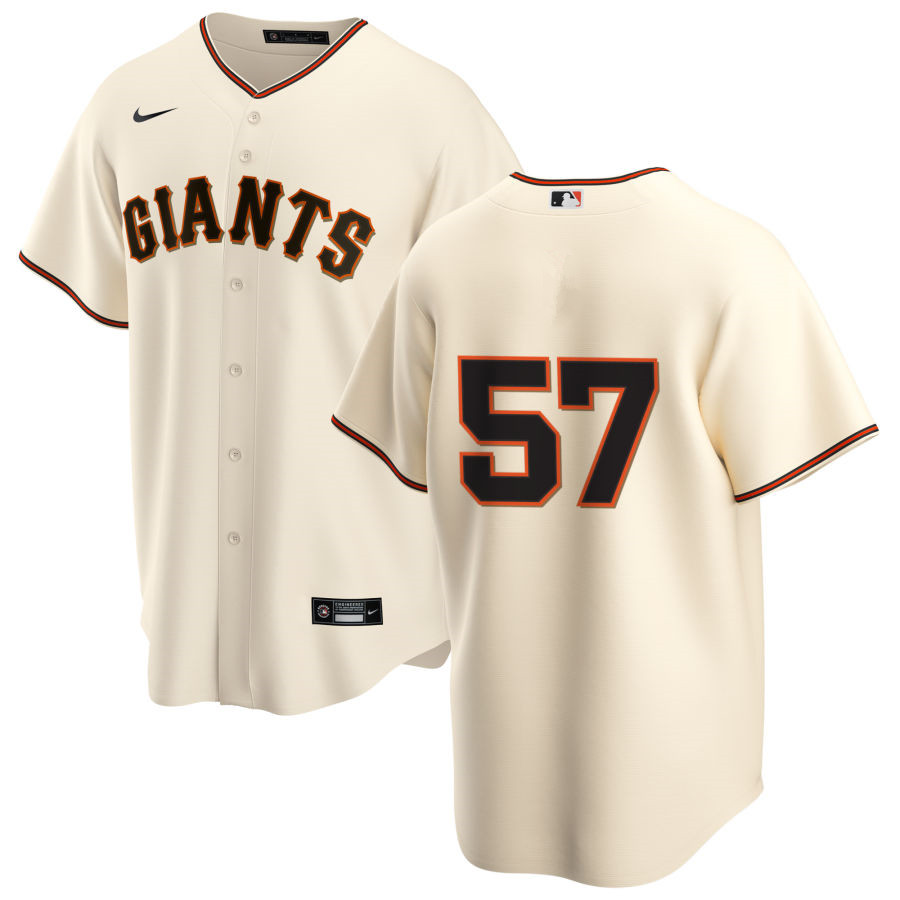 Nike Men #57 Dereck Rodriguez San Francisco Giants Baseball Jerseys Sale-Cream